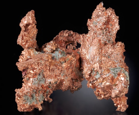 自然銅 Copper 鉱物たちの庭